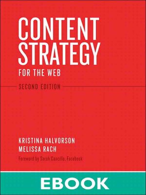 cover image of Content Strategy for the Web